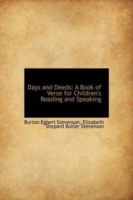 Book cover for Days and Deeds