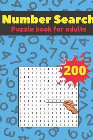 Cover of Number Search Puzzle Book For Adults