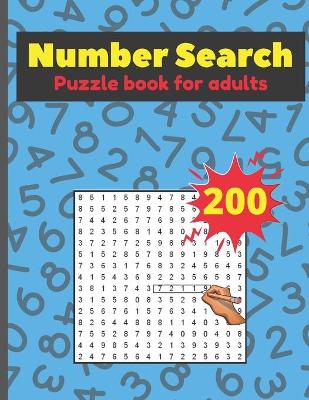 Book cover for Number Search Puzzle Book For Adults