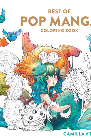 Cover of Best of Pop Manga Coloring Book