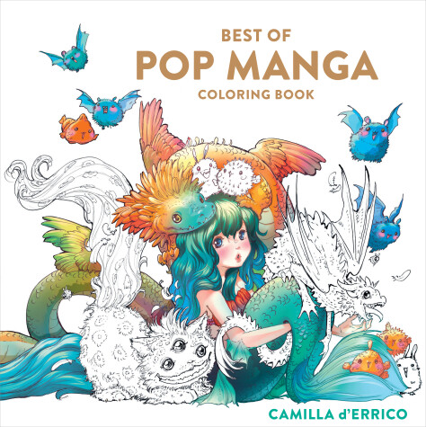 Book cover for Best of Pop Manga Coloring Book