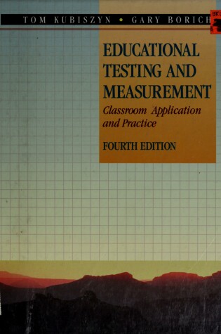 Cover of Educational Testing and Measurement