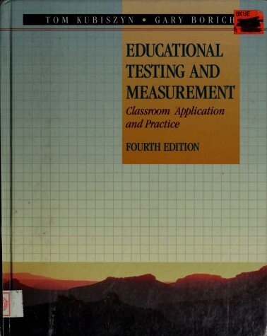 Book cover for Educational Testing and Measurement