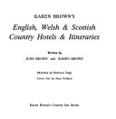 Cover of Karen Brown's English, Welsh and Scottish Country Hotels and Itineraries