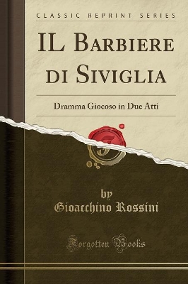 Book cover for Il Barbiere Di Siviglia