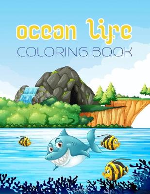 Book cover for Ocean Life Coloring Book