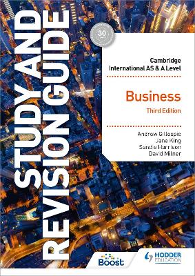 Book cover for Cambridge International AS/A Level Business Study and Revision Guide Third Edition