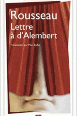Cover of Lettre a d'Alembert