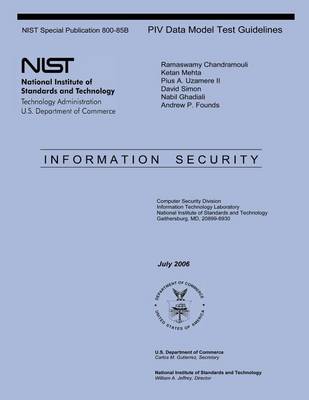 Book cover for NIST Special Publication 800-85B PIV Data Model Test Guidelines