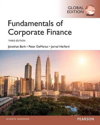 Book cover for Fundamentals of Corporate Finance, Global Edition