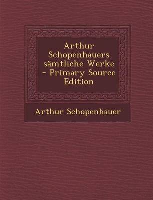 Book cover for Arthur Schopenhauers Samtliche Werke