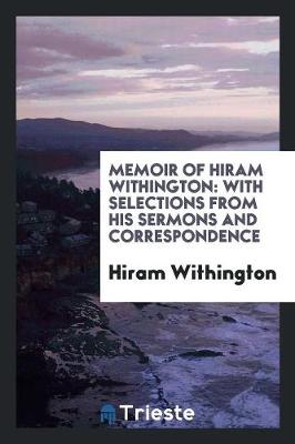 Book cover for Memoir of Hiram Withington