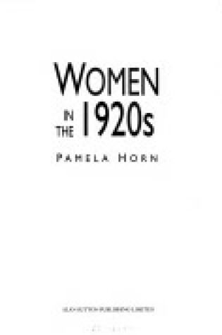 Cover of Women in the 1920s