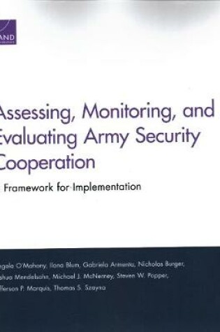 Cover of Assessing, Monitoring, and Evaluating Army Security Cooperation