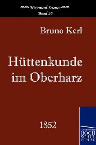 Cover of Hüttenkunde im Oberharz