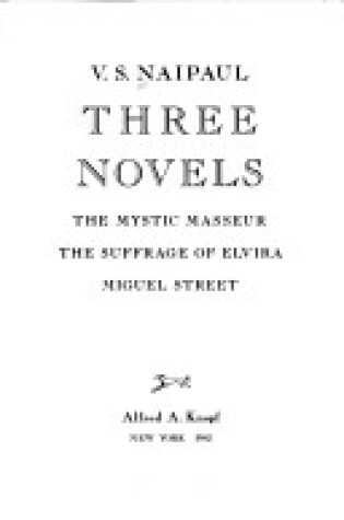 Cover of Three Novels