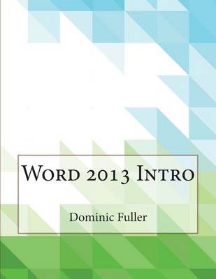 Book cover for Word 2013 Intro