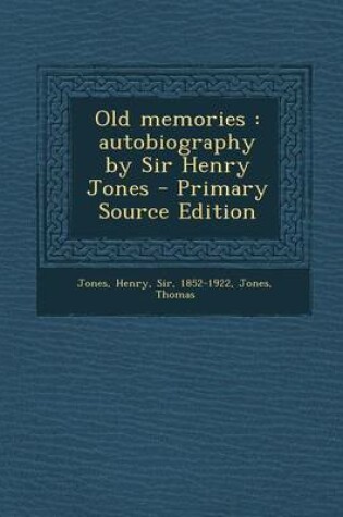 Cover of Old Memories