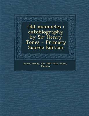Book cover for Old Memories