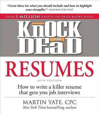 Book cover for Knock 'em Dead Resumes