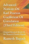 Book cover for Advanced Notions On Karl Pearson Coefficient Of Correlation {Third Edition}