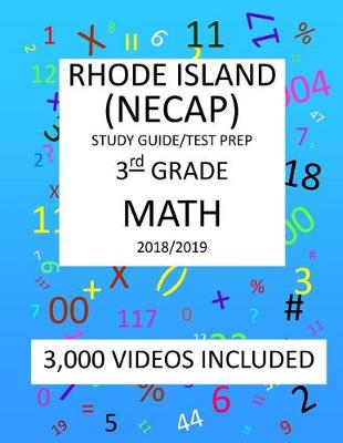 Book cover for 3rd Grade RHODE ISLAND NECAP TEST, 2019 MATH, Test Prep