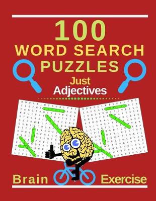 Book cover for 100 Word Search Puzzles. Just Adjectives