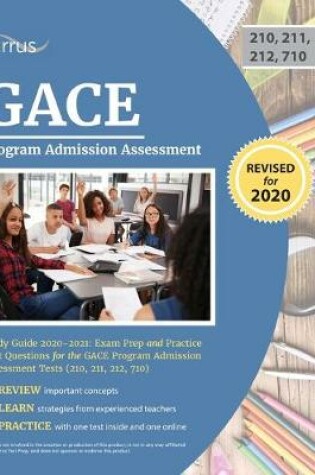 Cover of GACE Program Admission Assessment Study Guide 2020-2021