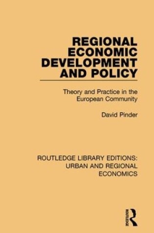 Cover of Regional Economic Development and Policy