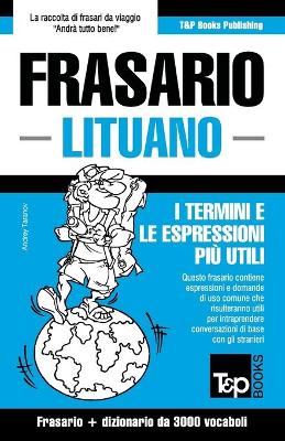 Book cover for Frasario Italiano-Lituano e vocabolario tematico da 3000 vocaboli