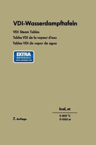 Cover of VDI-Wasserdampftafeln / VDI Steam Tables / Tables VDI de la Vapeur d'Eau / Tablas VDI de Vapor de Agua