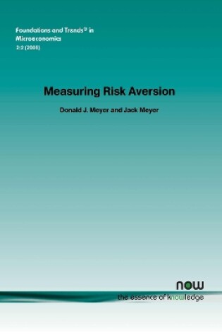 Cover of Measuring Risk Aversion