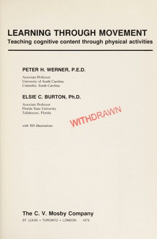 Book cover for Learning Through Movement
