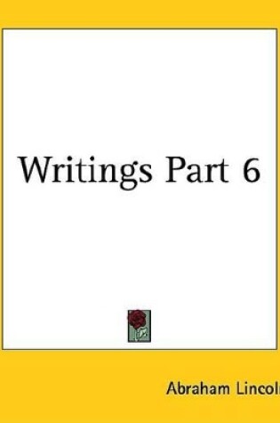 Cover of Writings Part 6