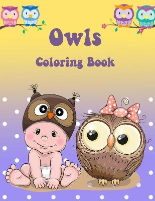 Book cover for Owl Coloring Book