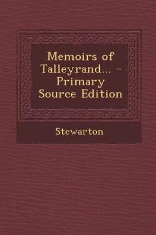 Cover of Memoirs of Talleyrand...