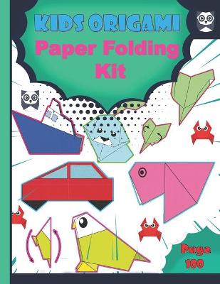 Book cover for kids origami paper folding kit