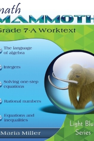 Cover of Math Mammoth Grade 7-A Worktext