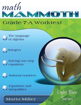 Book cover for Math Mammoth Grade 7-A Worktext