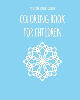 Book cover for New York Travel Journal Coloring book for Children. The perfect gift