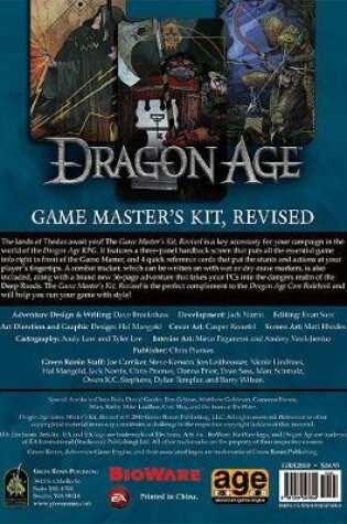Cover of Dragon Age Game Master's Kit, Revised Edition