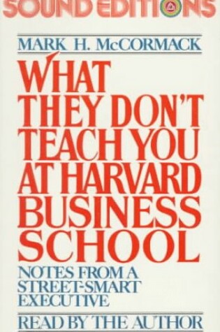 Cover of What They Dont Teach Harvard Cass #