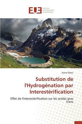 Cover of Substitution de l'Hydrogenation Par Interesterification
