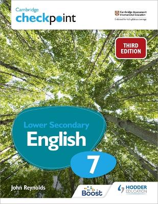 Book cover for Cambridge Checkpoint Lower Secondary English Student's Book 7