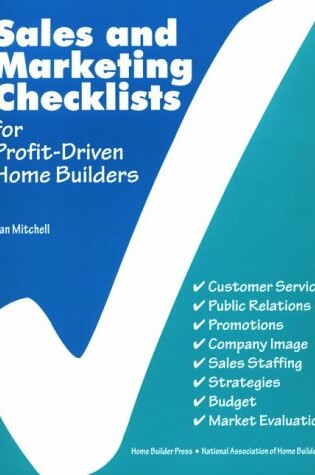 Cover of Sales and Marketing Checklist for Profit-Driven Home Builders