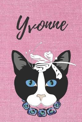 Book cover for Yvonne personalisiertes Notizbuch Katze / Malbuch / Tagebuch / Journal / DIN A5 / Geschenk