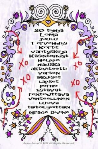 Cover of 20 tyhja Loma joulu Tervehdys Kortit varityskirja Kasintehdyt helppo hauska aktiviteetti varten aikuiset lapset perhe ystavat rentouttava viihteellinen luova taiteilijoittain Grace Divine