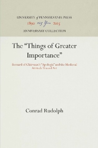 Cover of The "Things of Greater Importance"