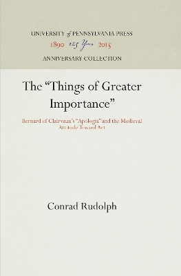Book cover for The "Things of Greater Importance"