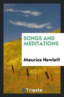 Book cover for Songs and Meditations